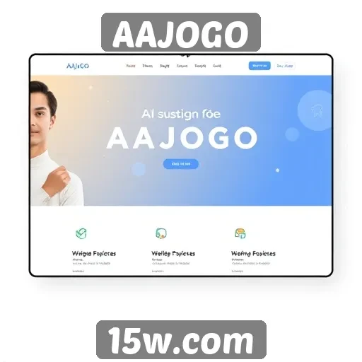 Análise da interface do usuário do site AAJOGO